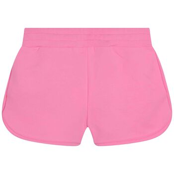 Girls Pink Sequin Shorts