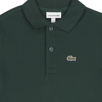 Boys Green Logo Polo Shirt