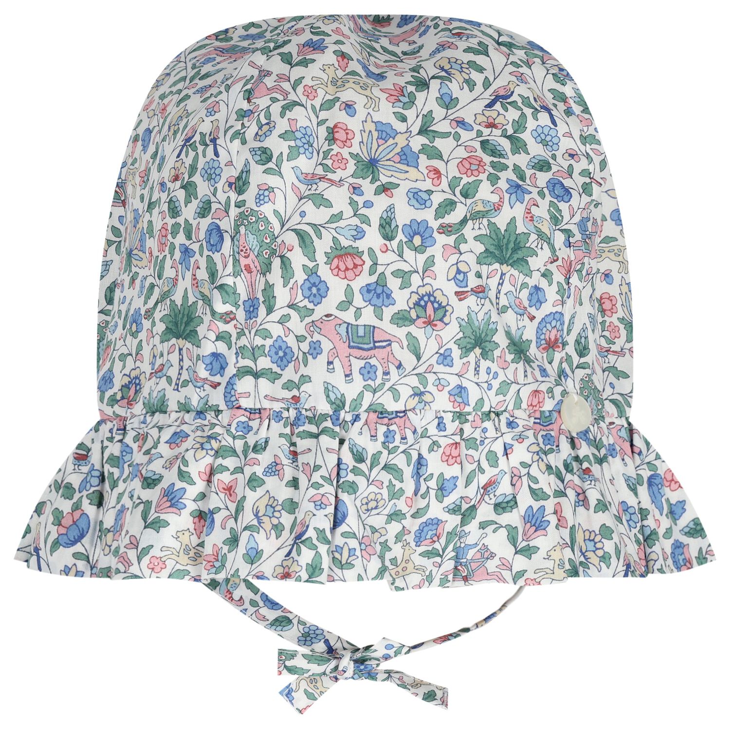 Younger Girls Blue & Green Liberty Hat, 1, hi-res