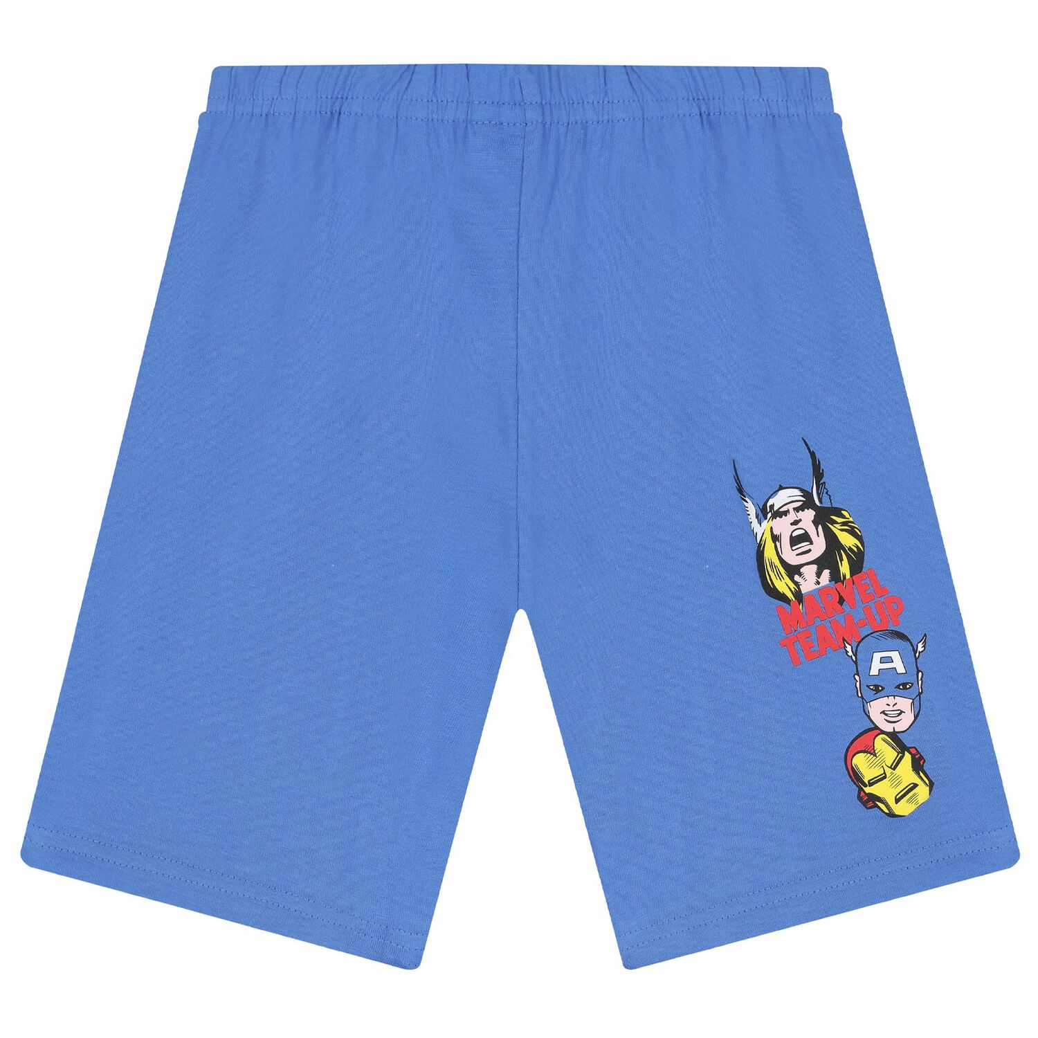 Boys White & Blue Marvel Pyjamas, 1, hi-res image number null