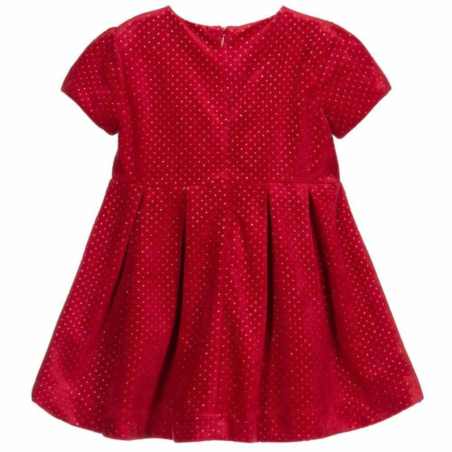 Girls Red Sparkle Dress, 1, hi-res image number null