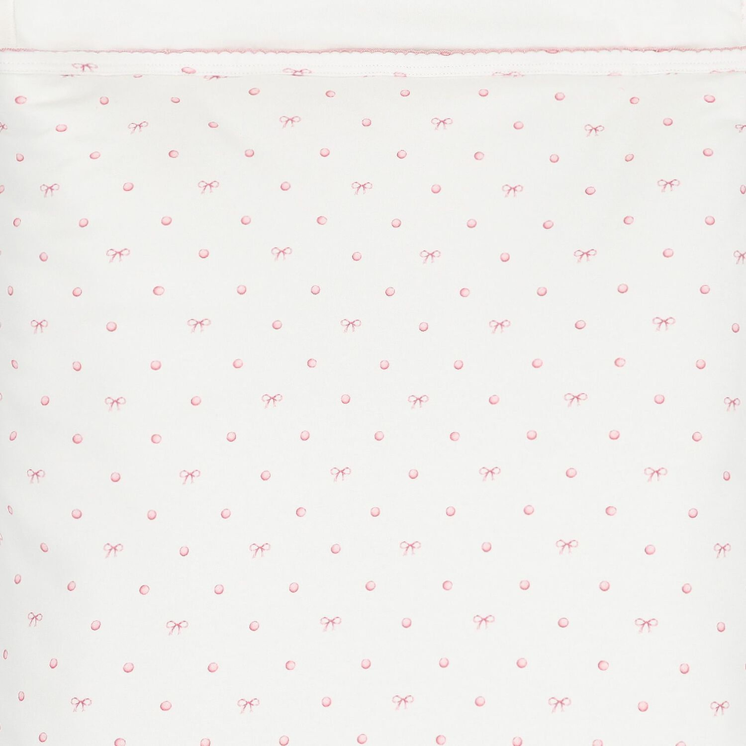 Baby Girls White & Pink Bow Nest, 1, hi-res