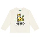 Ivory Tiger Logo Long Sleeve Top, 1, hi-res