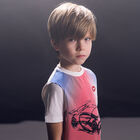 تيشيرت بالشعار باللون الأبيض للأولاد, 1, hi-res