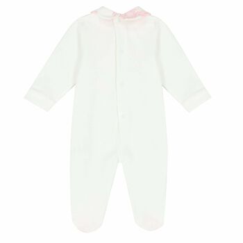 افرول بطبعة خريطة باللون الوردى والعاجى للبنات