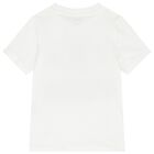 Boys White Logo T-Shirt, 1, hi-res