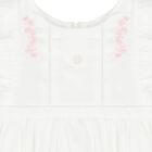 فستان بطبعة الزهور باللون الأبيض للبنات  , 1, hi-res