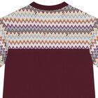 Boys Burgundy Zigzag T-Shirt, 2, hi-res