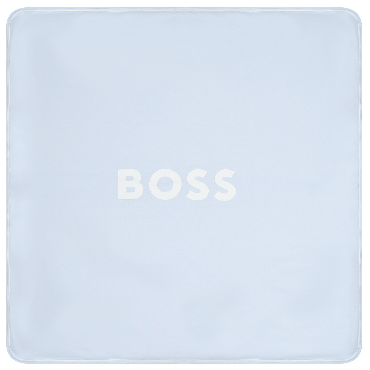 بطانيه اولاد مخططه بالشعار باللون الازرق والابيض , 3, hi-res