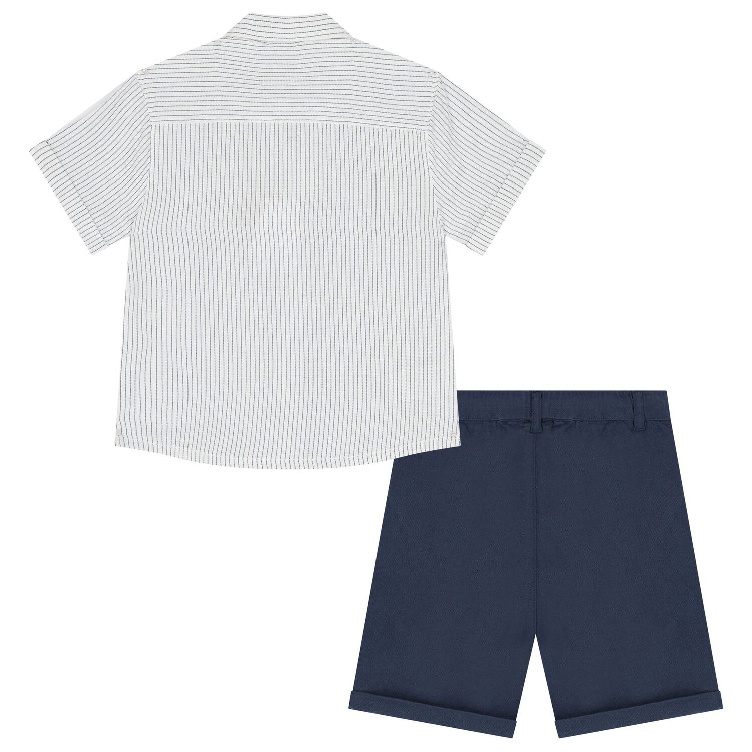 Boys White & Blue Shorts Set, 2, hi-res image number null
