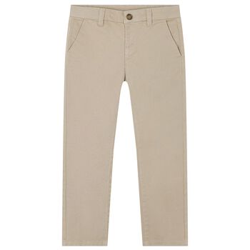 Boys Beige Trousers 