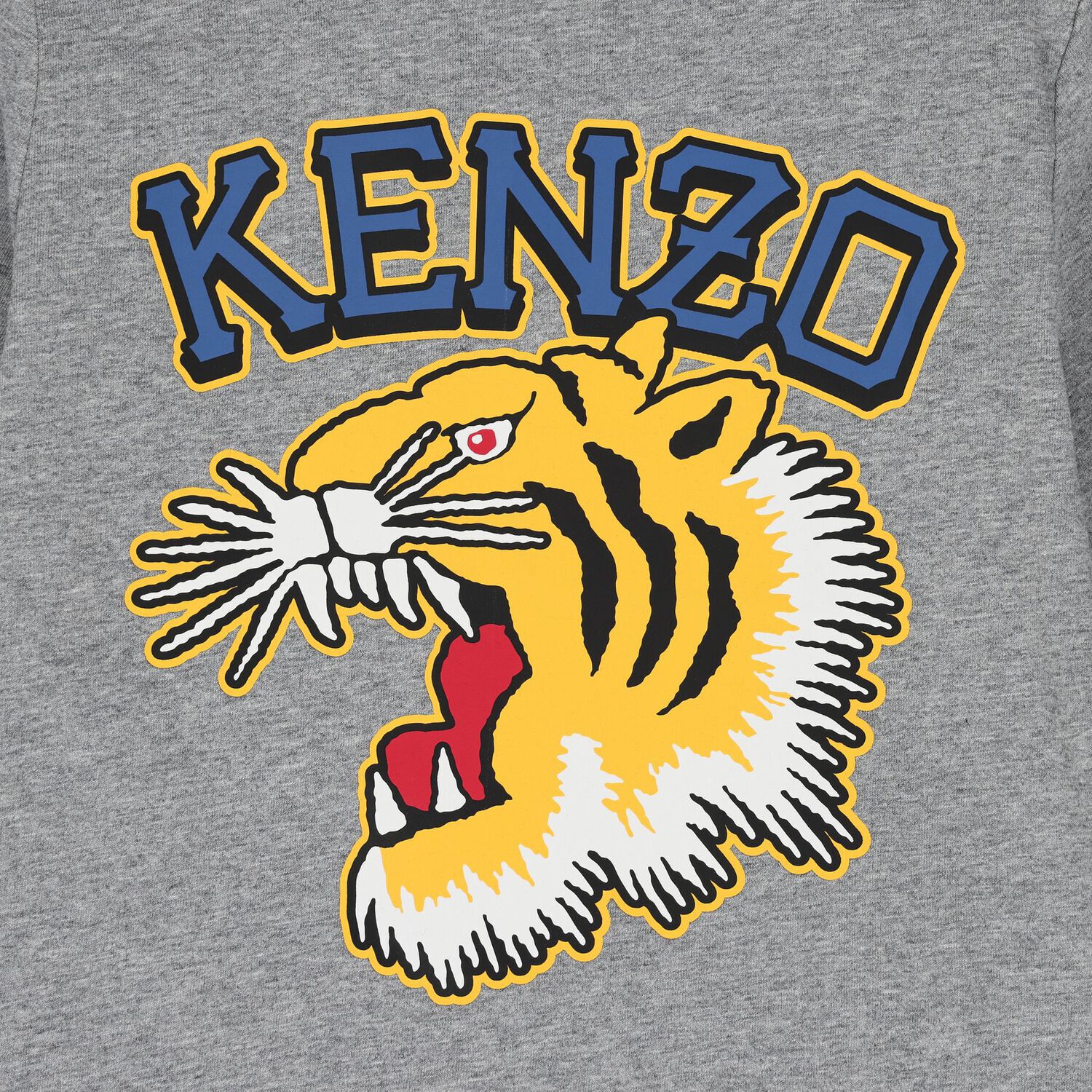 Boys Grey Tiger Logo Long Sleeve Top, 2, hi-res image number null