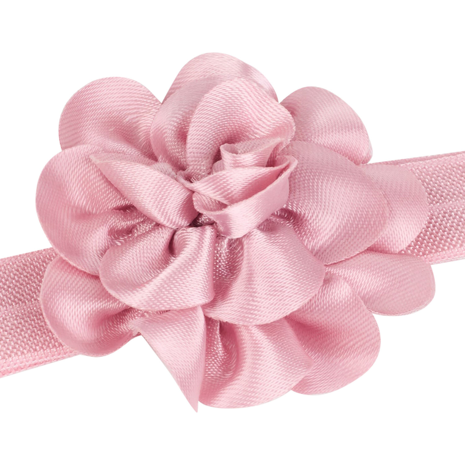 Younger Girls Pink Flower Headband & Bow Hair Clip Set, 2, hi-res