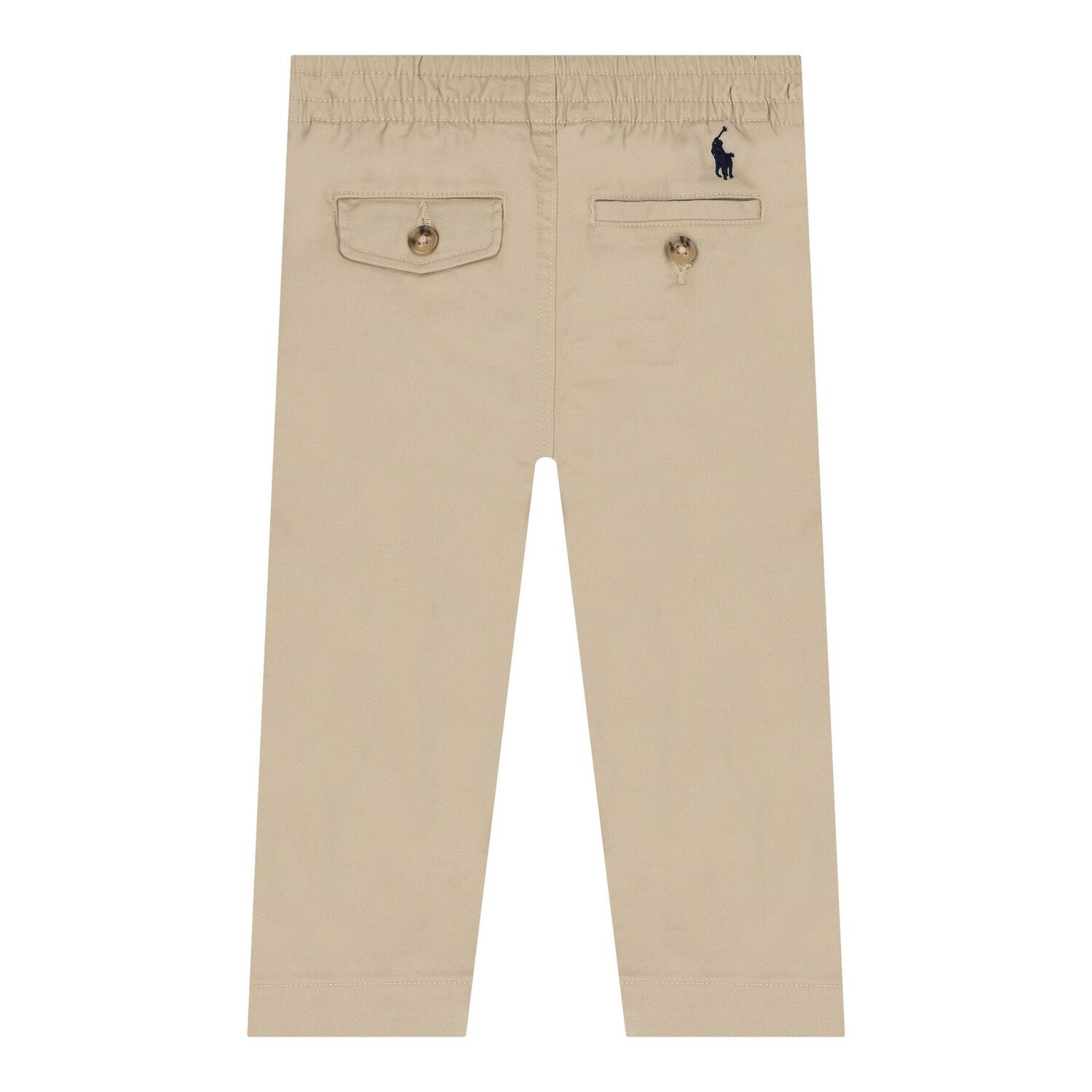 Baby Boys Beige Logo Trousers, 1, hi-res image number null