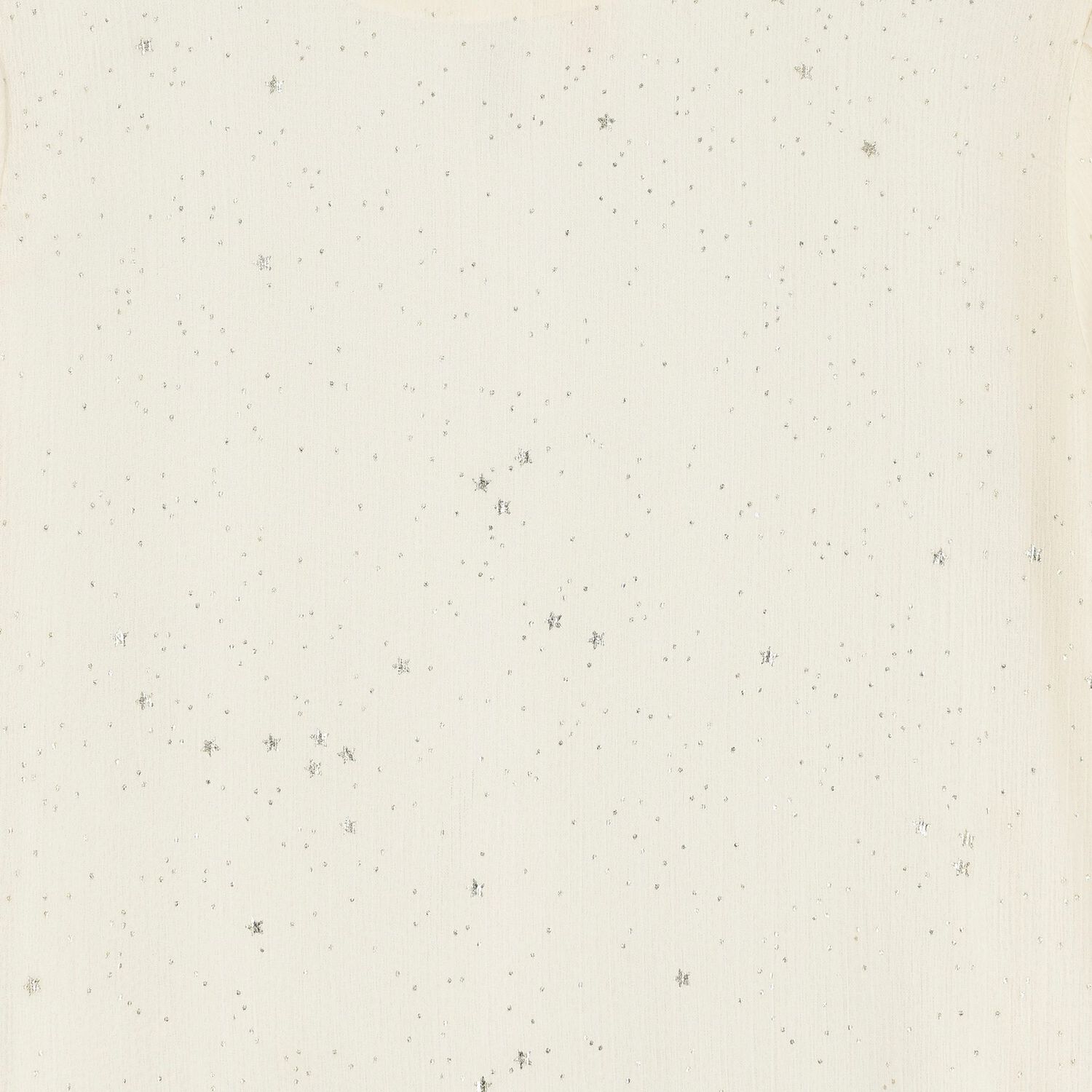 فستان بنات شيفون باللون العاجي و النجوم الذهبية, 1, hi-res image number null