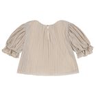 Girls Beige Trouser Set, 1, hi-res