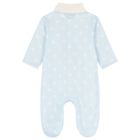 Baby Boys White & Blue Logo Babygrow Gift Set, 1, hi-res