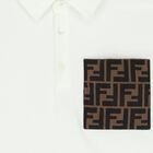 Boys Ivory Logo Polo Shirt, 1, hi-res