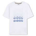Boys White Logo T-Shirt, 1, hi-res