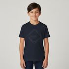 Boys Navy Blue Logo T-Shirt, 1, hi-res