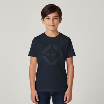 Boys Navy Blue Logo T-Shirt