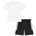 Boys White & Black Marvel Shorts Set, 1, hi-res