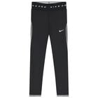 بنطلون ضيق للبنات بشعار باللون الأسود, 1, hi-res