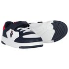 Boys White Logo Trainers, 1, hi-res