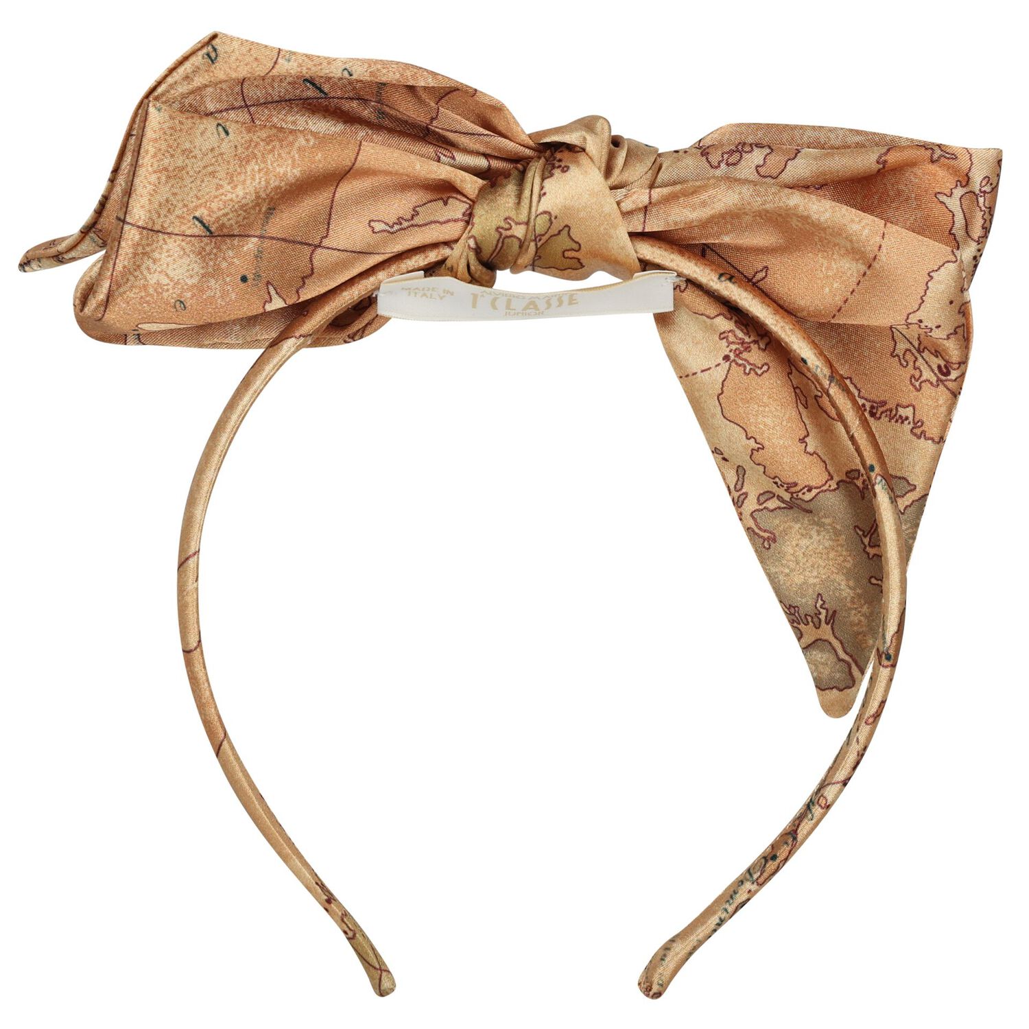 Girls Beige Geo Map Headband, 2, hi-res