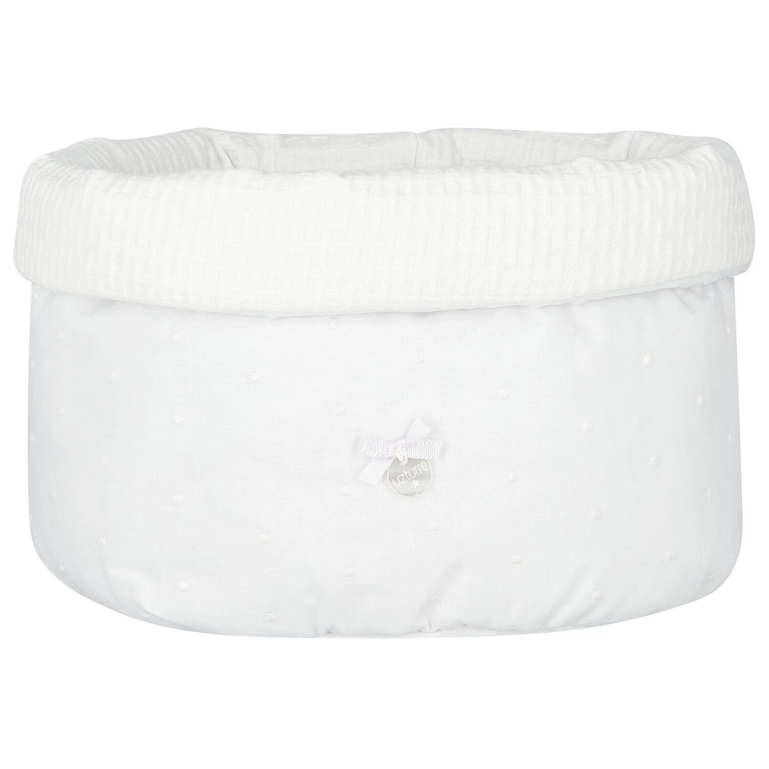 White Logo Baby Accessory Basket, 1, hi-res image number null