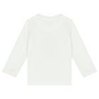 Younger Boys Ivory Robot Long Sleeve Top, 1, hi-res