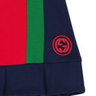 Baby Girls Navy & Red Logo Polo Dress, 2, hi-res