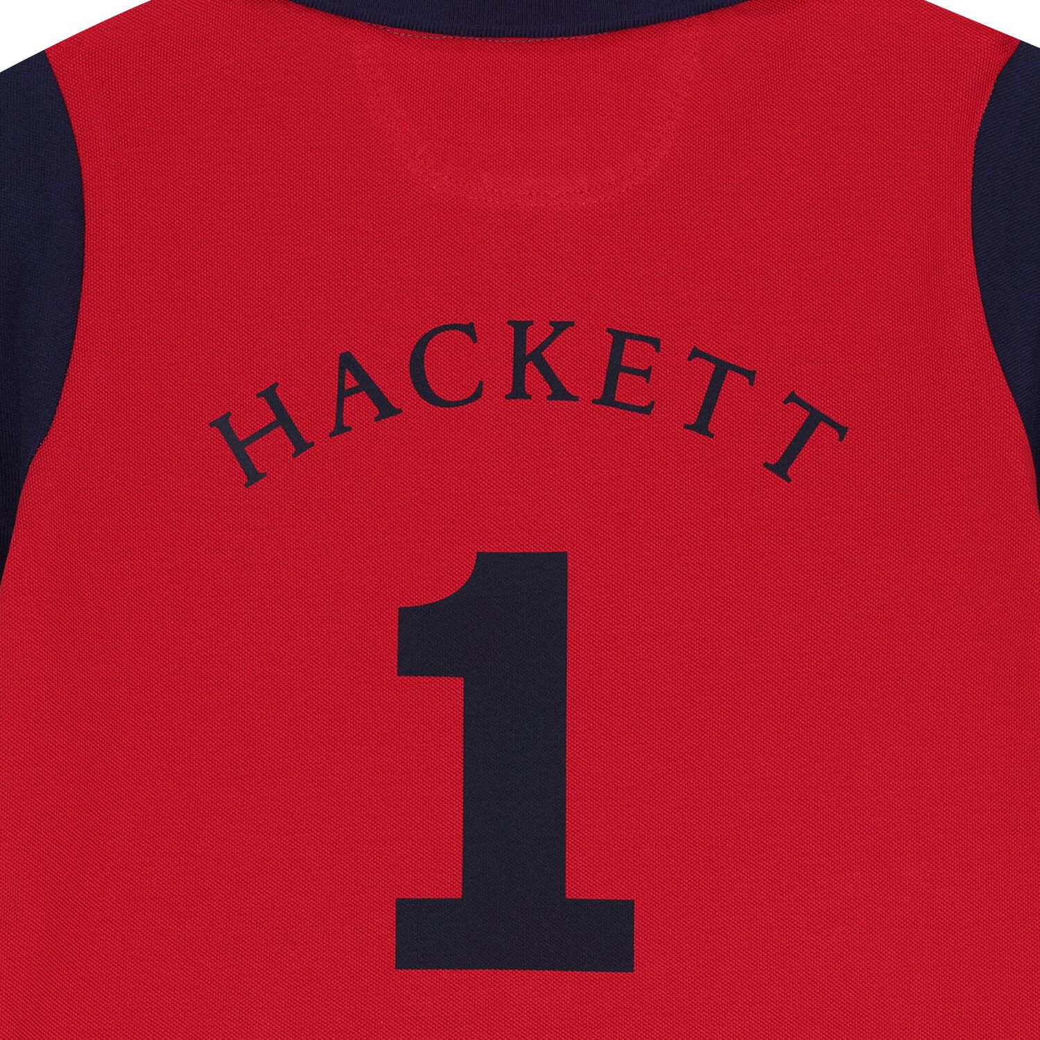 Boys Blue & Red Logo Polo Shirt, 1, hi-res