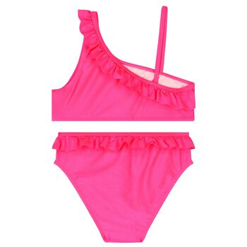Girls Pink Frill Bikini