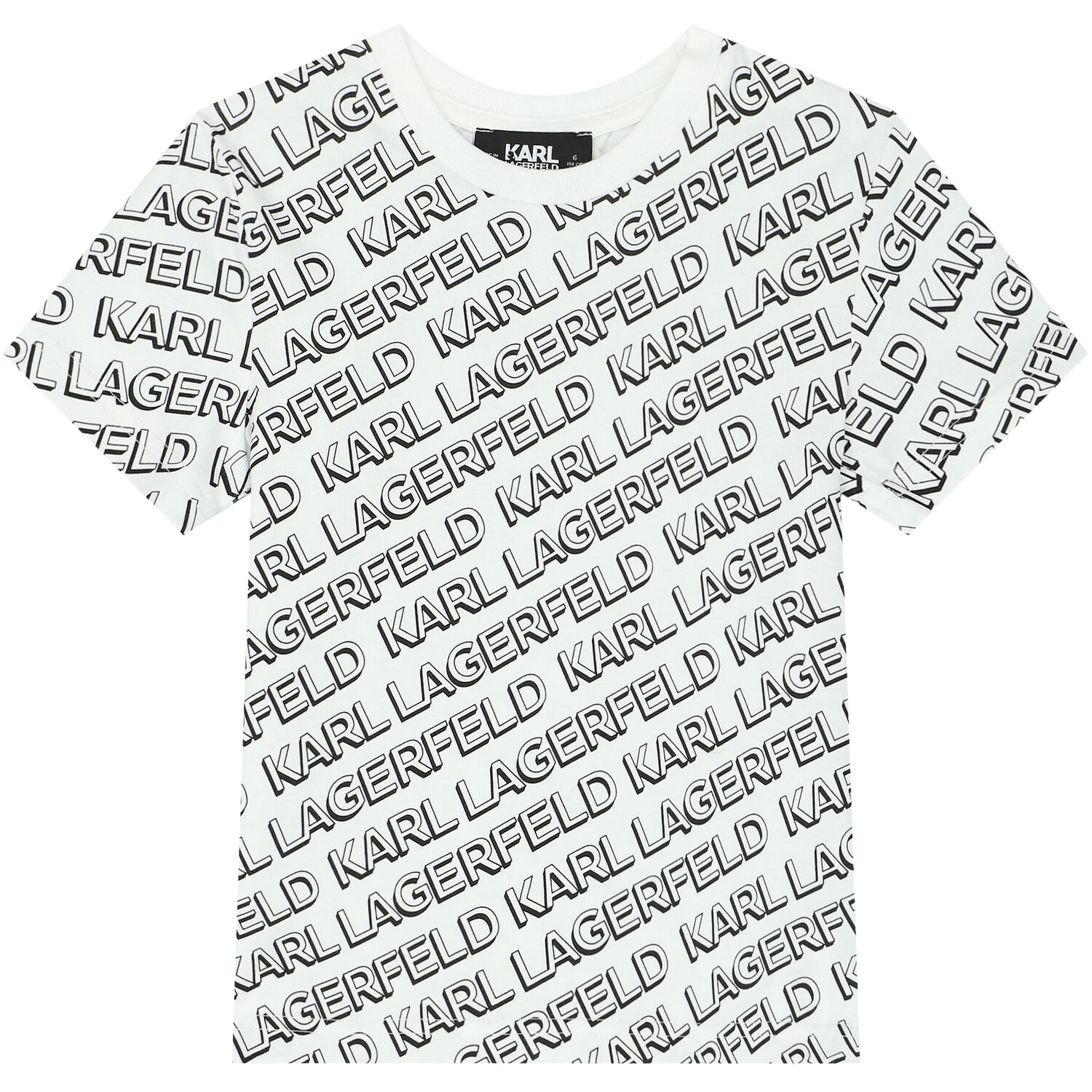 تيشيرت بالشعار باللون الأبيض للأولاد, 1, hi-res