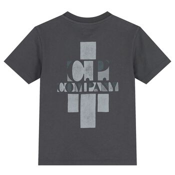Boys Grey Logo T-Shirt 