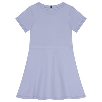 Girls Blue Logo Dress