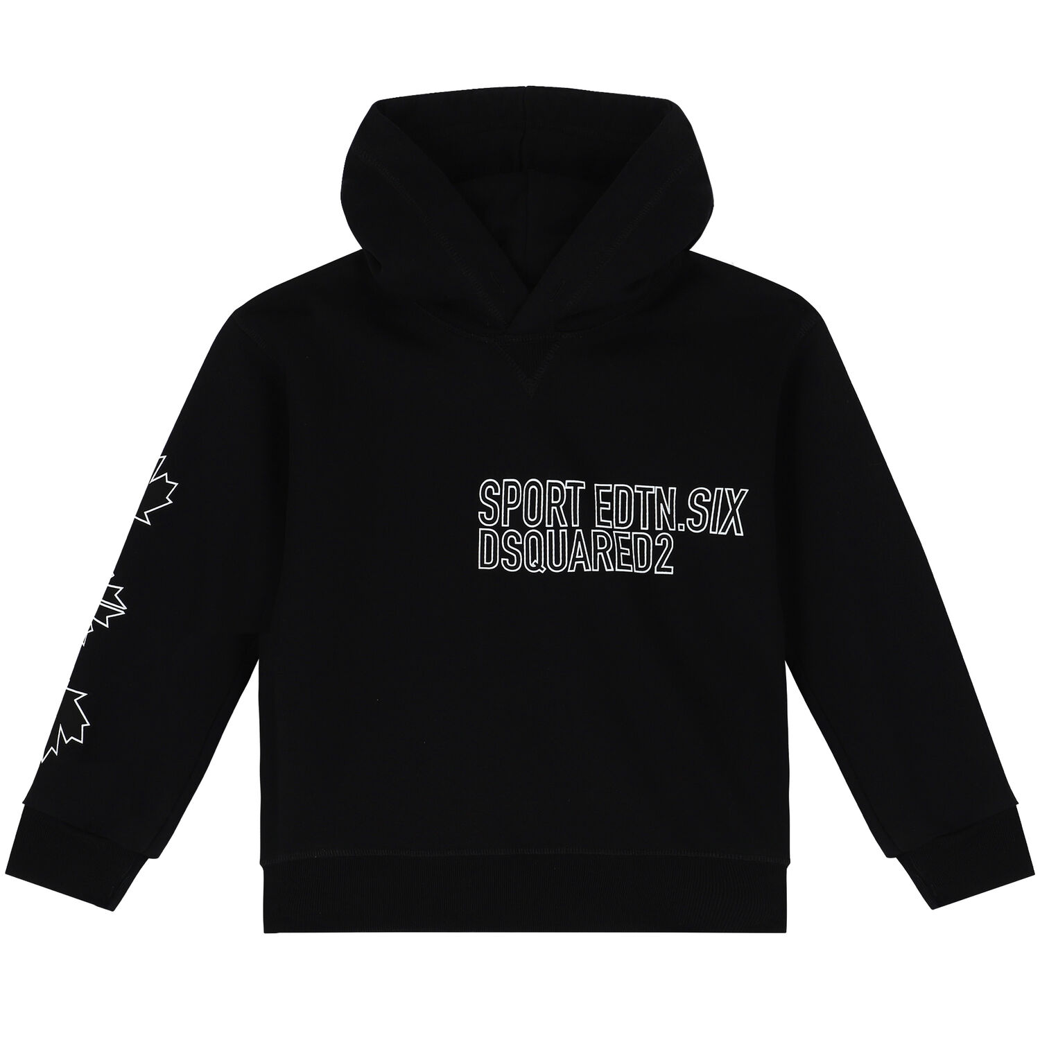 توب هودي بطبعة باللون الأسود, 1, hi-res image number null