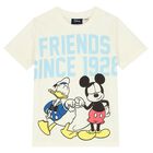 طقم شورت أولاد باللون العاجى والبرتقالى, 1, hi-res