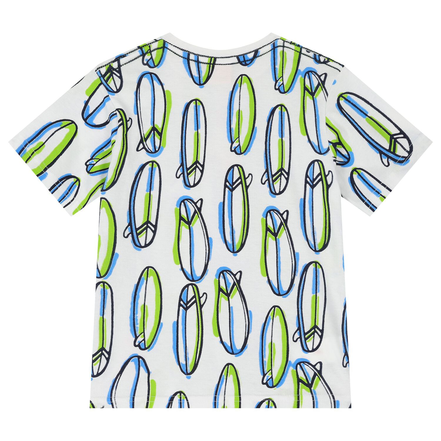 تي شيرت ركوب الأمواج للأولاد باللون الأبيض, 1, hi-res