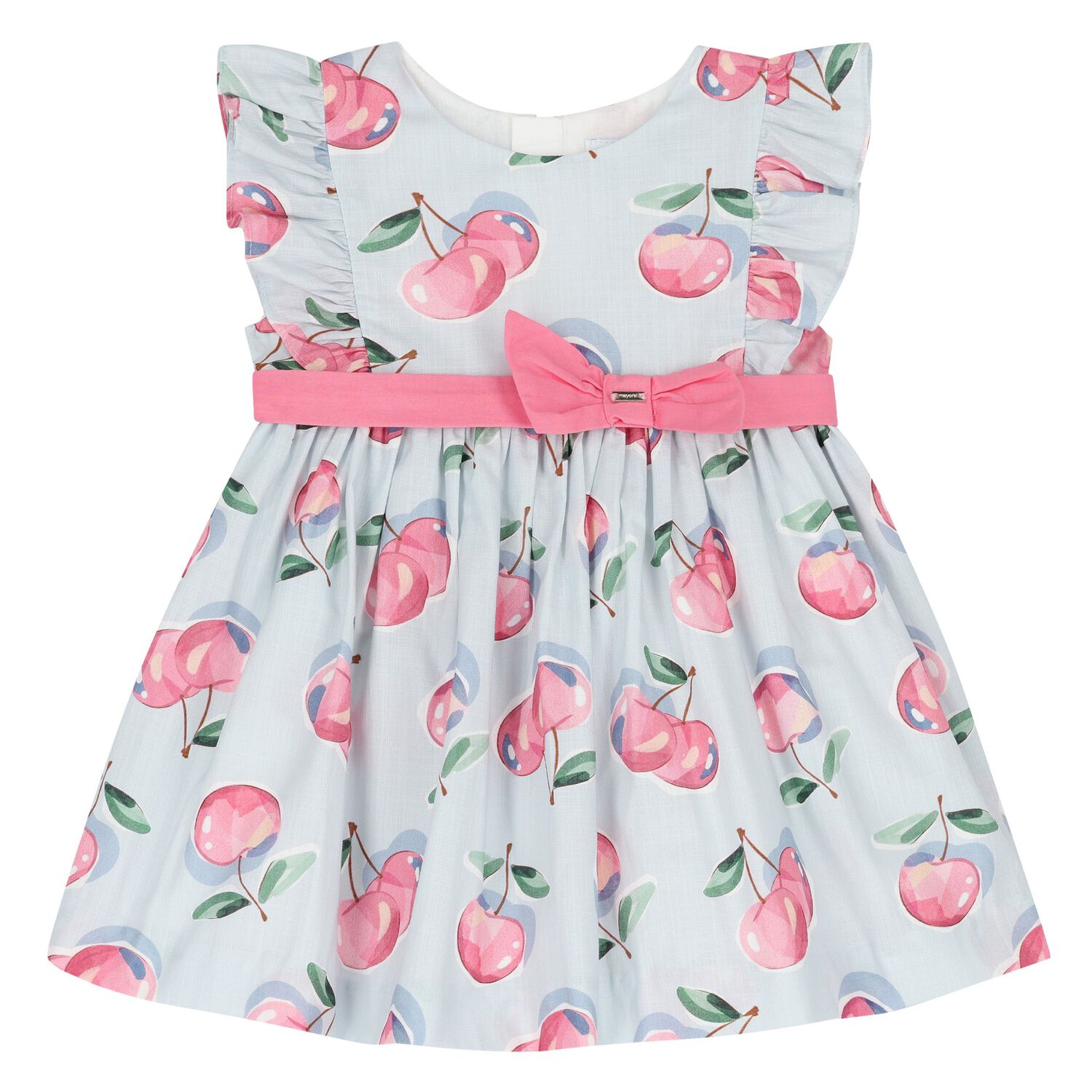 فستان كرزي أزرق ووردي للبنات الصغار, 2, hi-res
