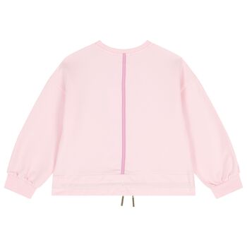 Girls Pink Logo Sweatshirt