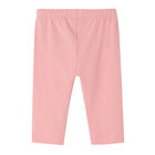 Girls Pink Logo Leggings, 1, hi-res