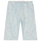 Baby Boys Ivory & Blue Barocco Trousers Set, 1, hi-res