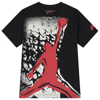 Boys Black Jordan Logo T-Shirt
