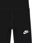 Girls Black Logo Leggings, 1, hi-res