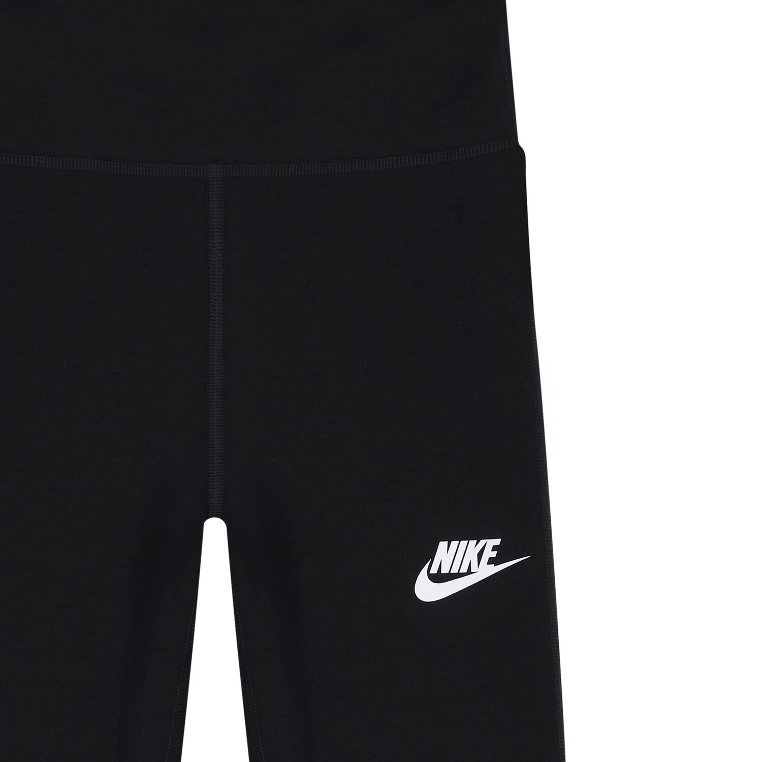 Girls Black Logo Leggings, 1, hi-res image number null