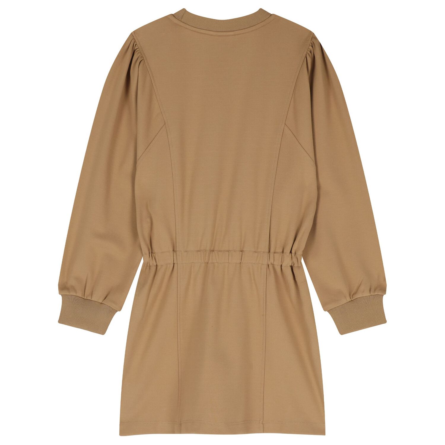 فستان بنات بالشعار باللون البيج , 1, hi-res