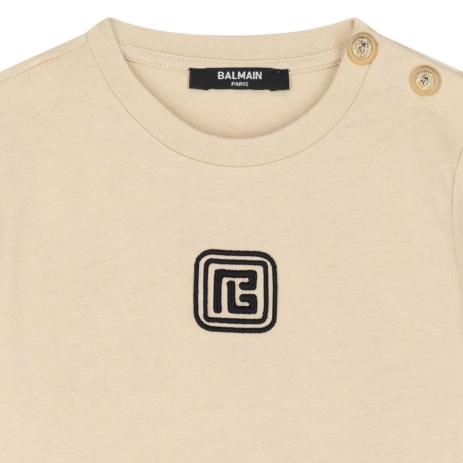 Younger Beige Logo T-Shirt, 1, hi-res