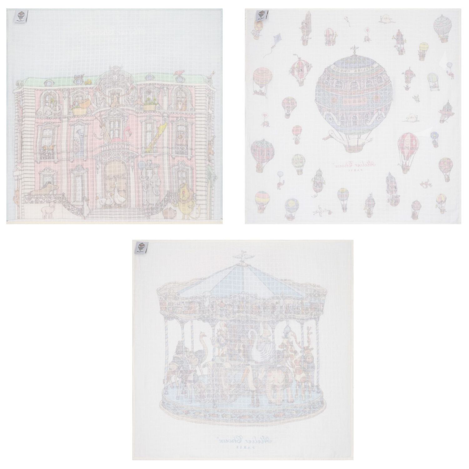 طقم هدايا سيجنتشر كاريه باللون الأبيض والأزرق للأولاد الصغار, 2, hi-res